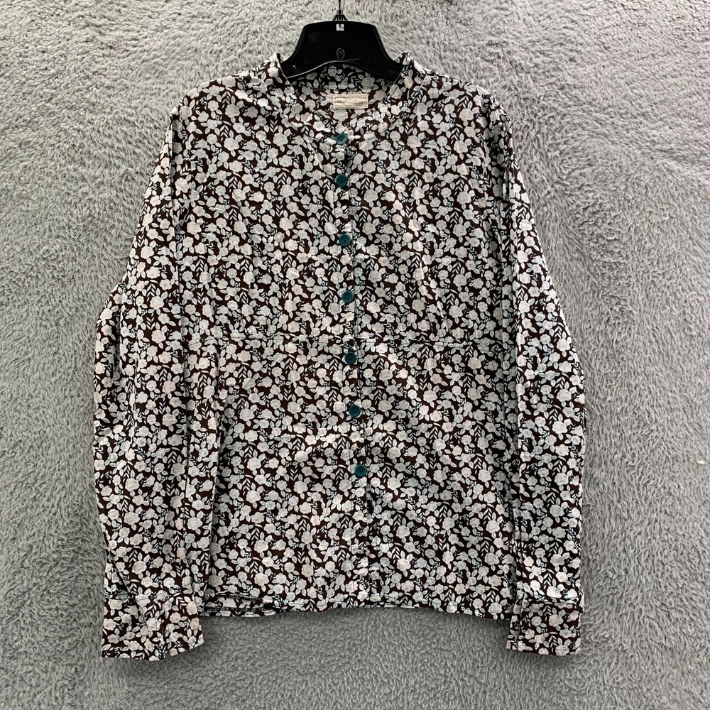 Neesh by DAR Blouse Womens Size 4 / Small Top Floral Loose Fit Sheer